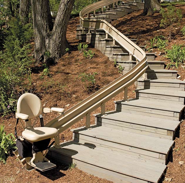Santa Ana outdoor outside exterior stairway staircase glide bruno cre-2010e 