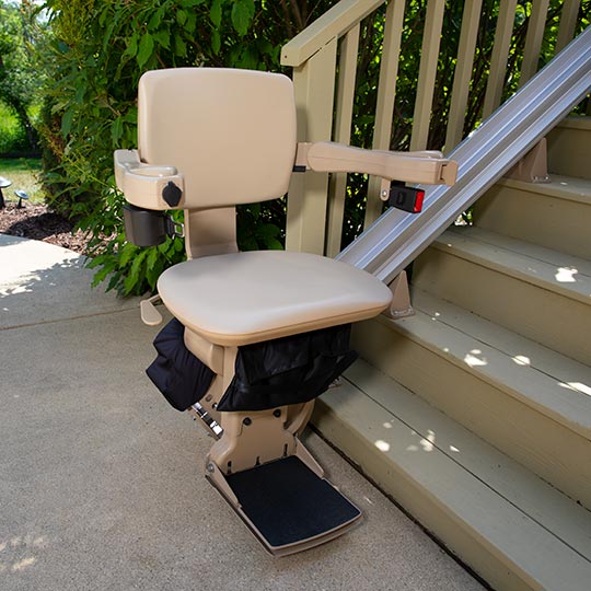 Newport Beach outdoor stairlift outside chairlift exterior chairstair