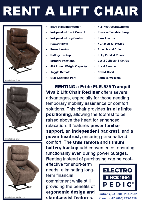 anaheim santa ana irvine lift chair recliners are made by golden and pride